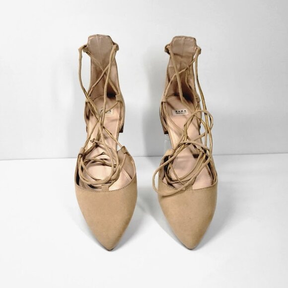 ZARA pointy toe flats shoes Sz EU 40 - Picture 2 of 8